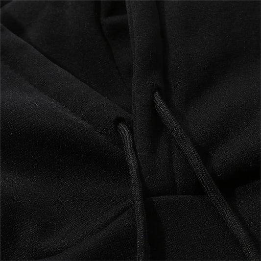 Men's Tracksuit Hooded Pullover + Sweatpants Sports Suit Casual Jogger Sportswear 2 Piece Male Fleece Streetwear Sets