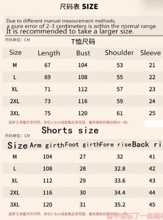 Men's new Waffle Summer Suit 2025 Casual T-shirt + Shorts Suit Men's Tracksuit Solid color tracksuit loose suit